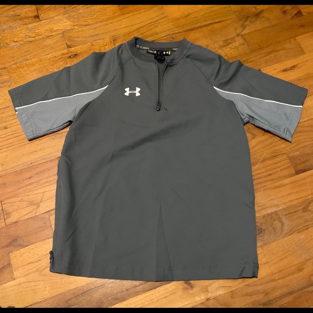 Boys Under Armor polyester zip front shirt